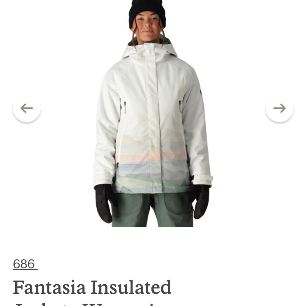 686- brand new - Fantasia White Insulated Jacket-